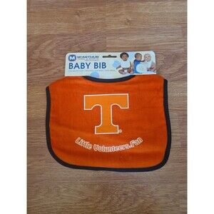 NCAA Tennessee Volunteers Little Volunteers Fan Baby Bib Orange Machine Washable
